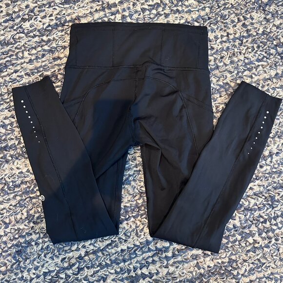 Lululemon Fast Free 7/8 Tight II Nulux 25" Black Size 4 - Picture 2 of 3